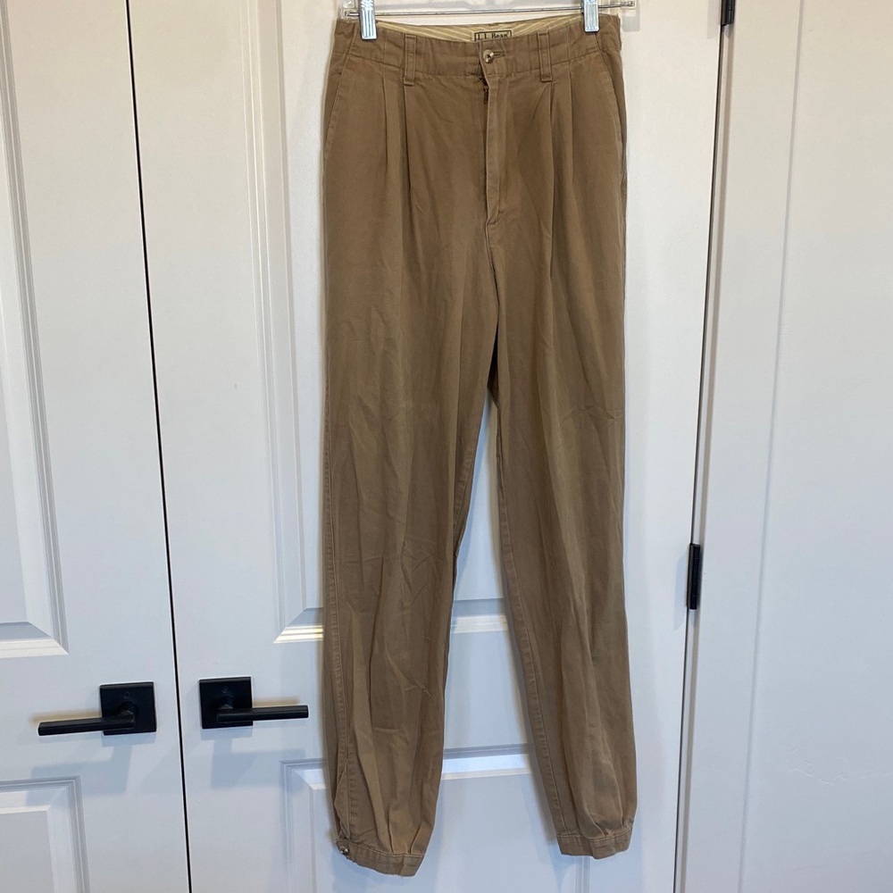 L.L. Bean Women's Tan Ankle Jeans 6 Tall